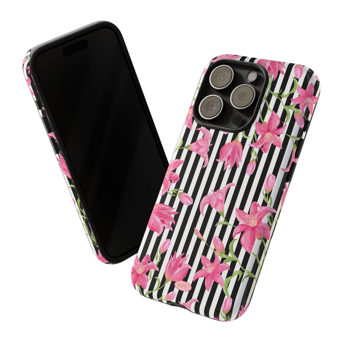Azalea Stripe Tough Case for iPhone - Black