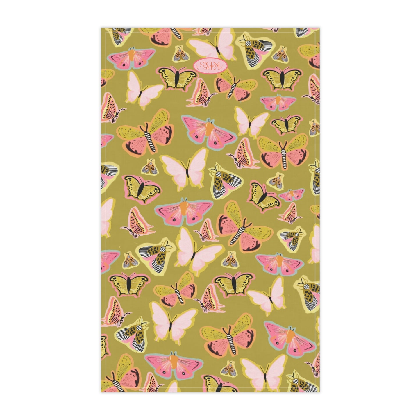 Butterfly Muse Tea Towel - Green