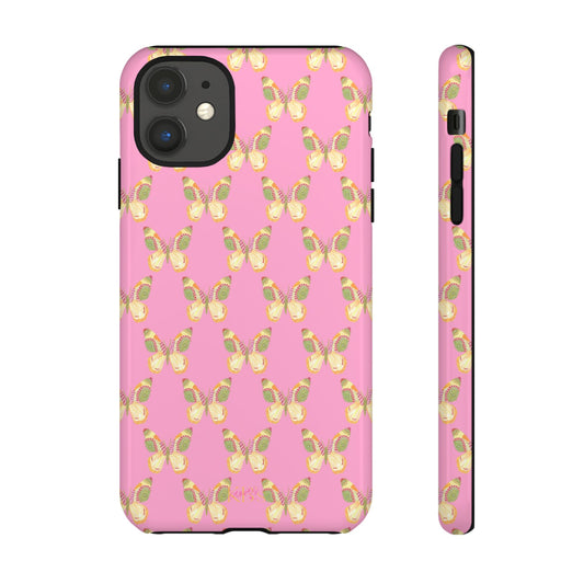 Flutter Pattern Tough Case - Pink