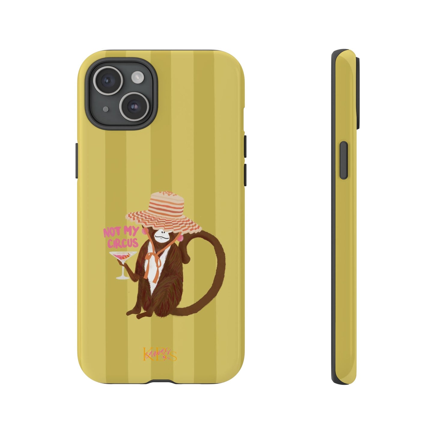 Not My Circus Tough Case - Green Stripe