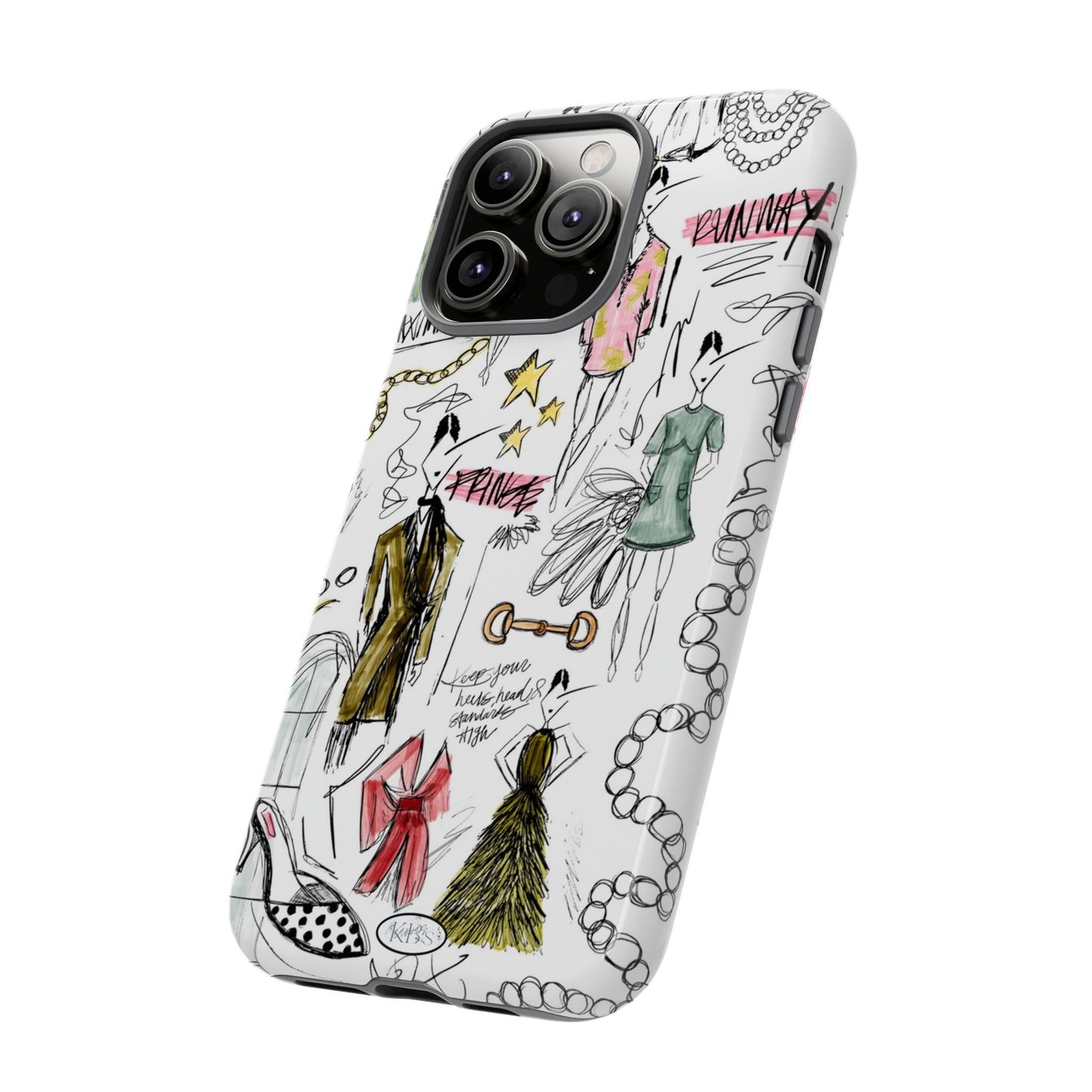 Fashion Sketch Tough Case for iPhone - Multi