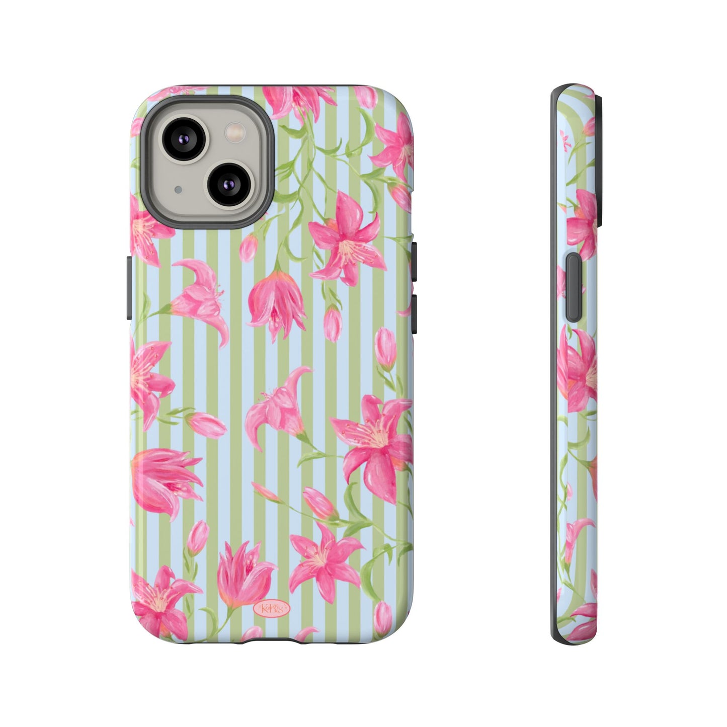 Azalea Stripe Tough Case for iPhone - Blue & Green