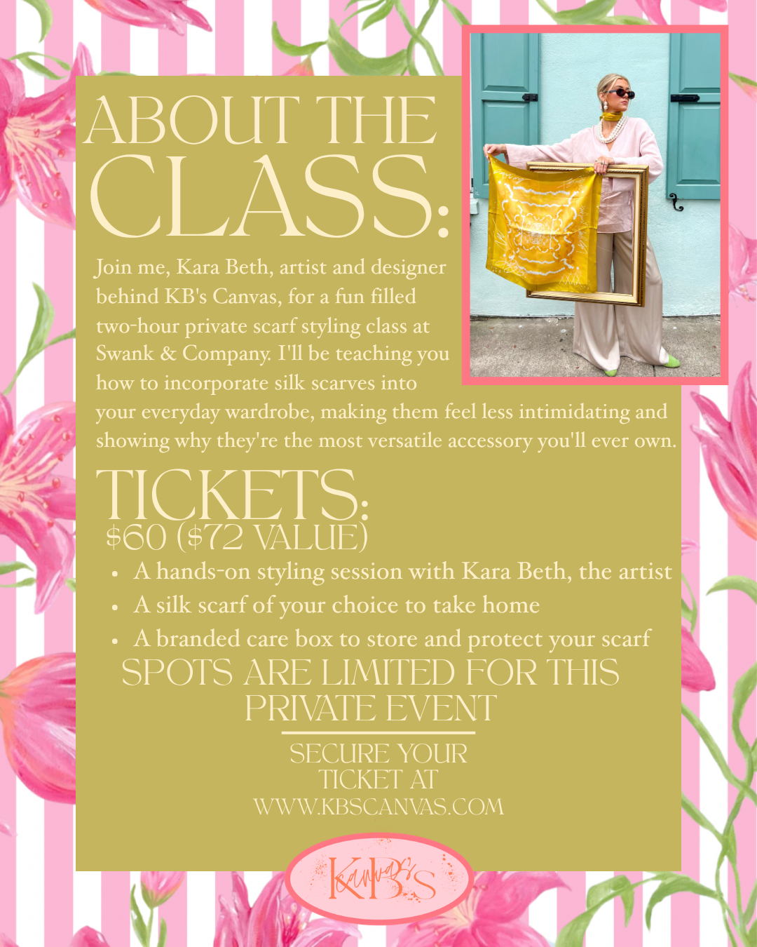 SCARF STYLING CLASS - SWANK & COMPANY