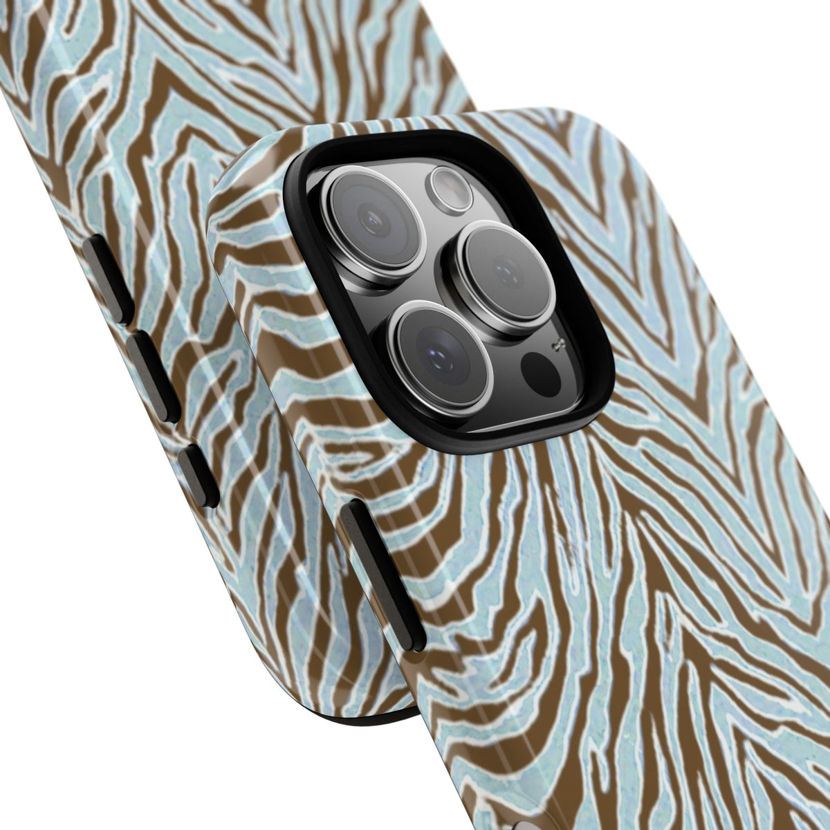 Zebra Bleu Tough Case for iPhone