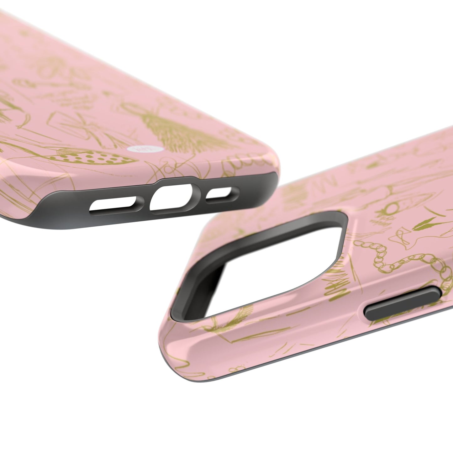 Fashion Sketch Mag Safe Case for iPhone - Pink