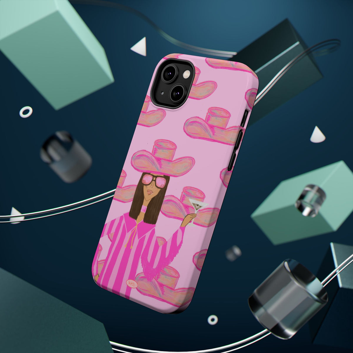 Cocktail Cowgirl MagSafe Case - Pink
