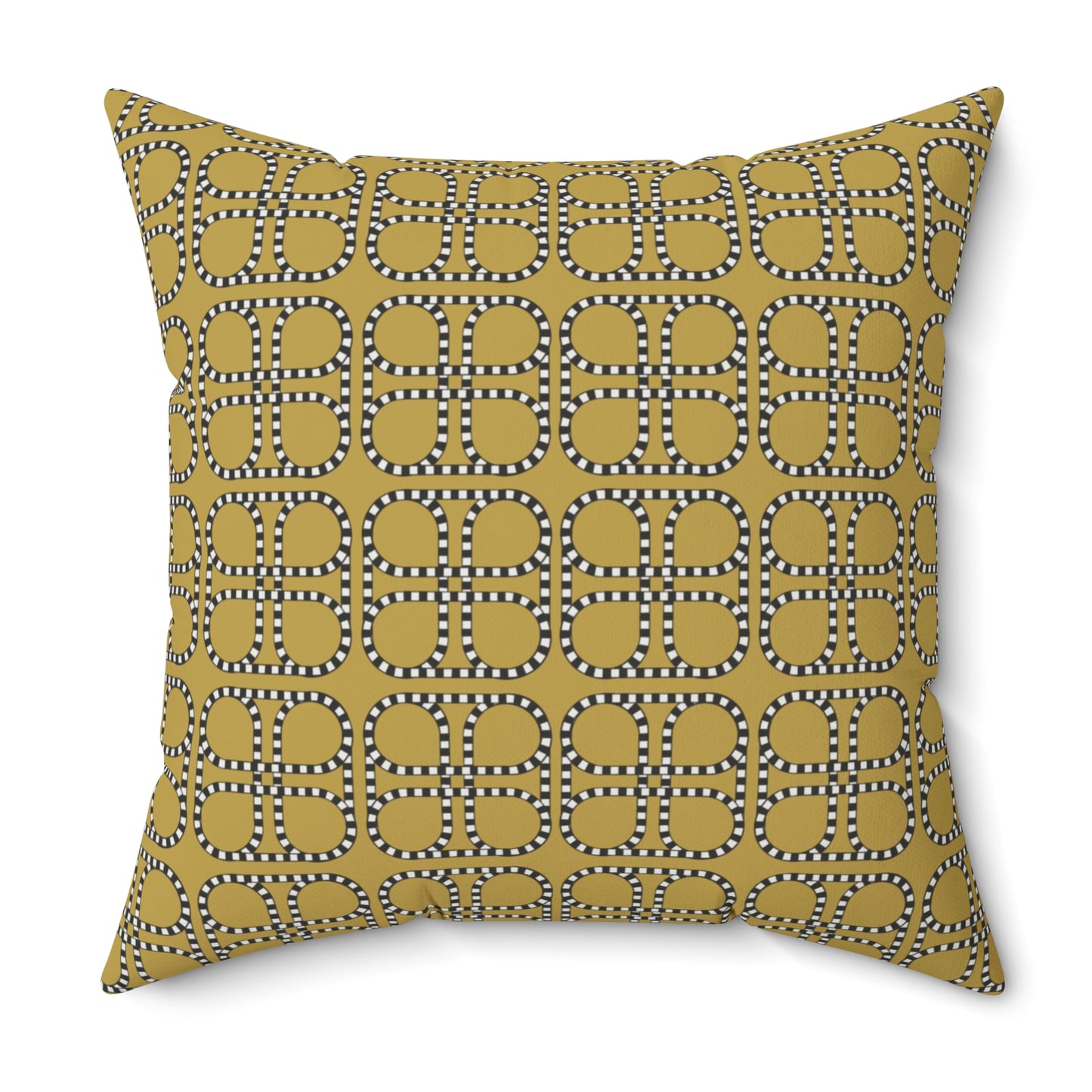 Looped Link Throw Pillow