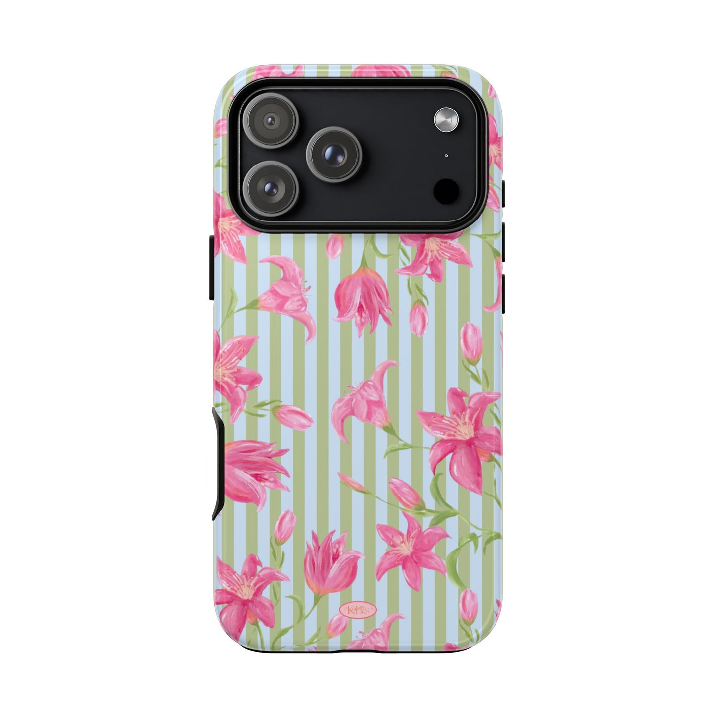 Azalea Stripe Tough Case for iPhone - Blue & Green