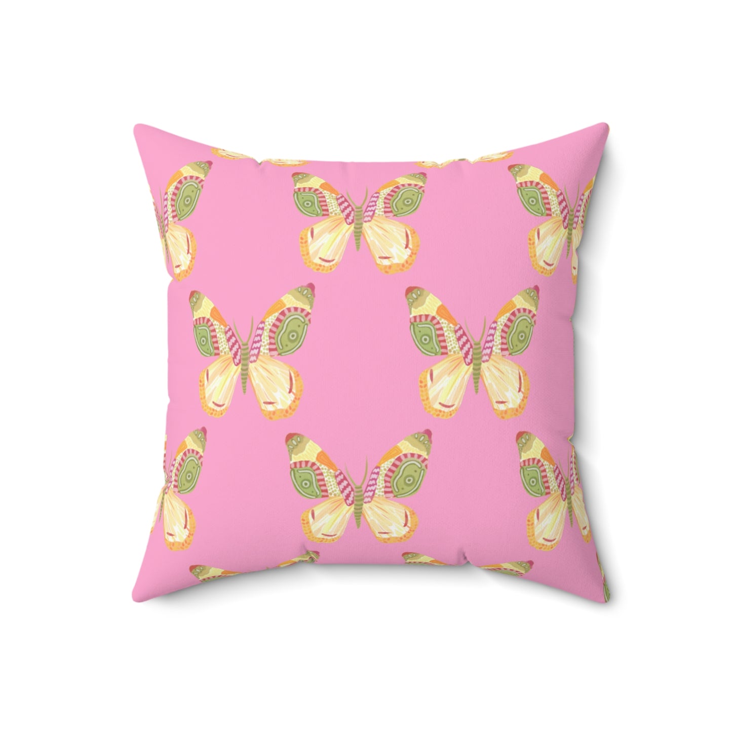 Flutter Pattern Throw Pillow - Pink
