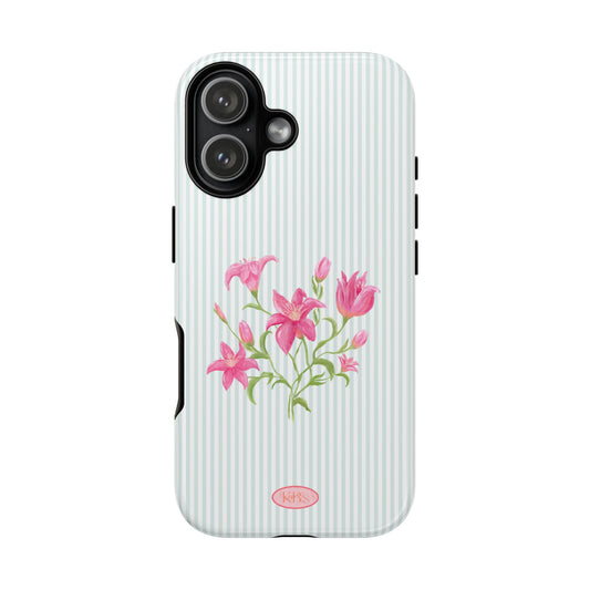 Lily Bloom Tough Case for iPhone - Blue