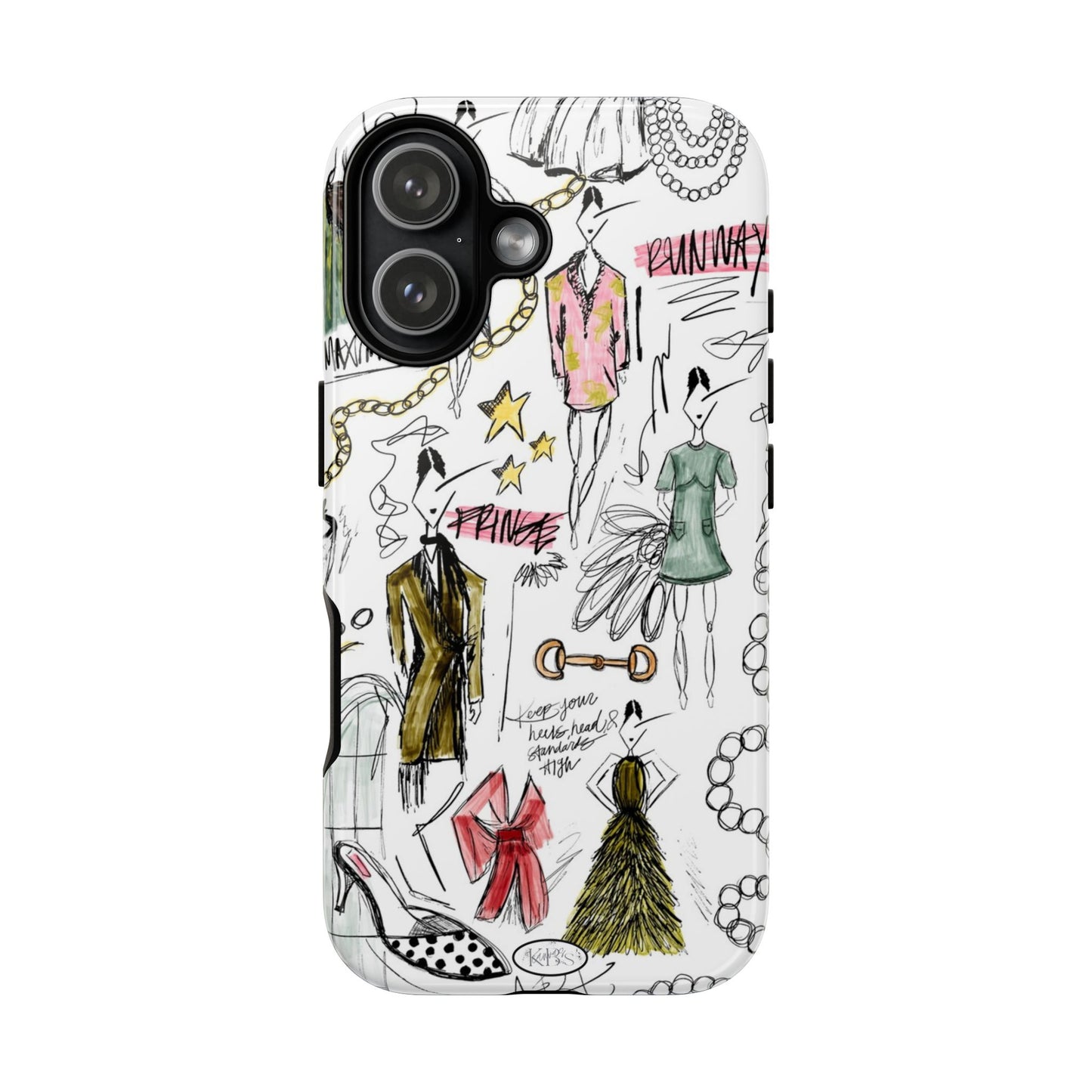 Fashion Sketch Tough Case for iPhone - Multi