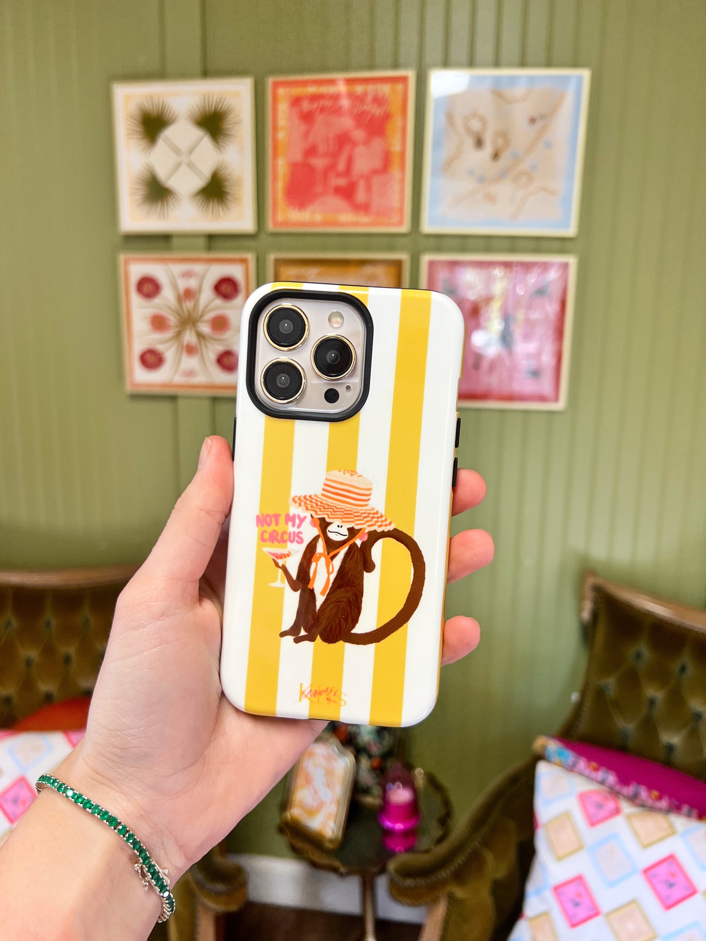 Not My Circus Tough Case Green - iPhone 13 Pro