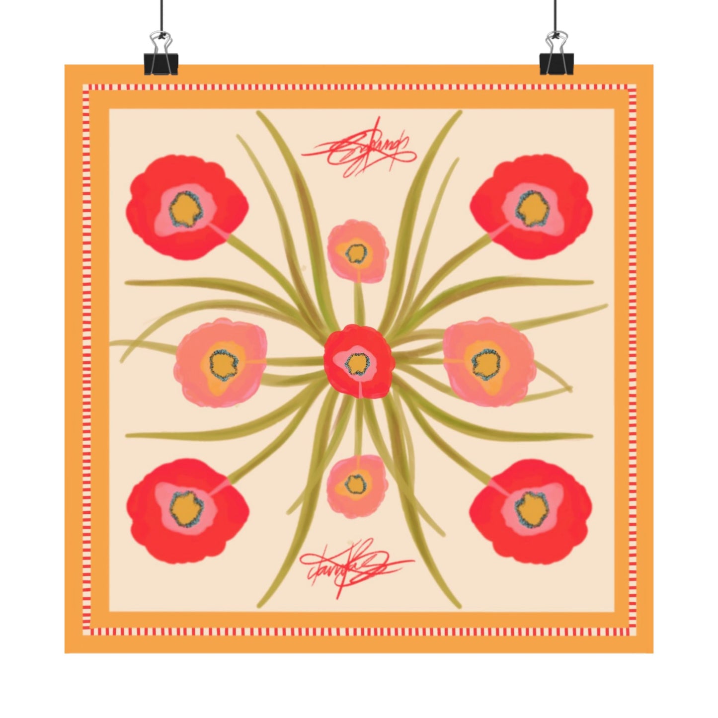 Poppy Fleur Scarf Photo Print