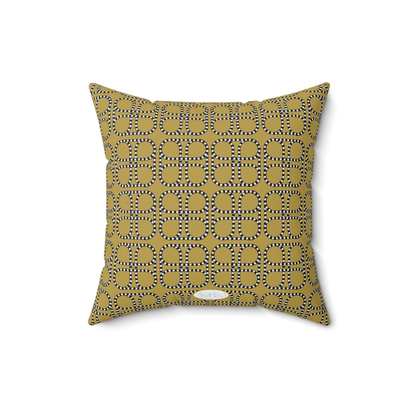 Looped Link Throw Pillow