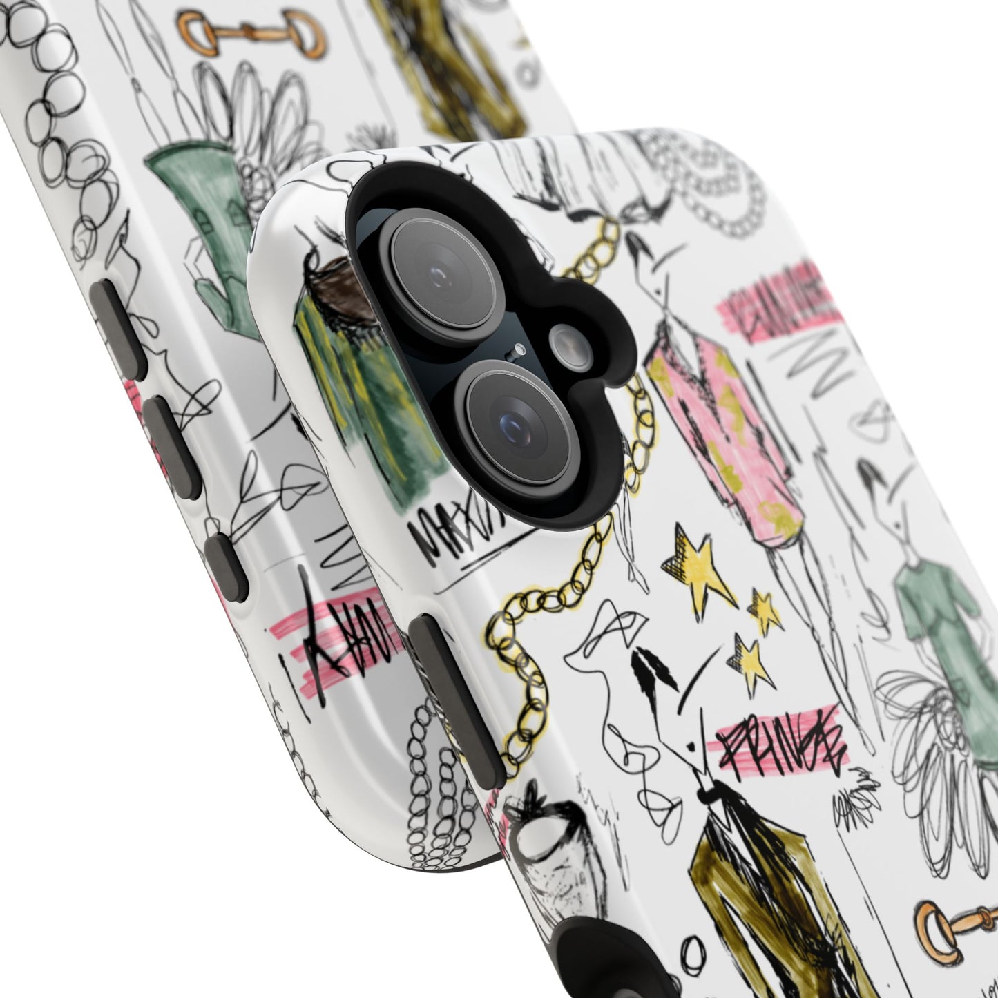 Fashion Sketch Mag Safe Case for iPhone - Multi