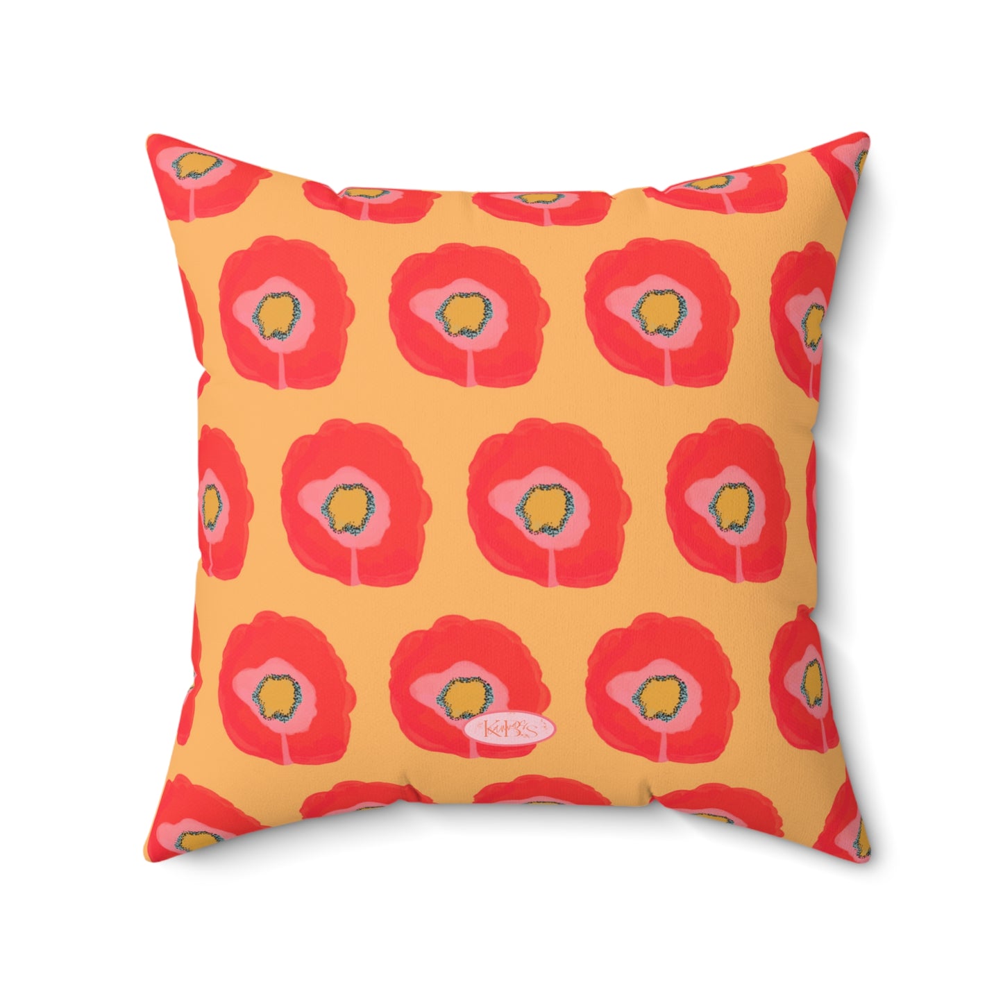 Poppy Fleur Throw Pillow