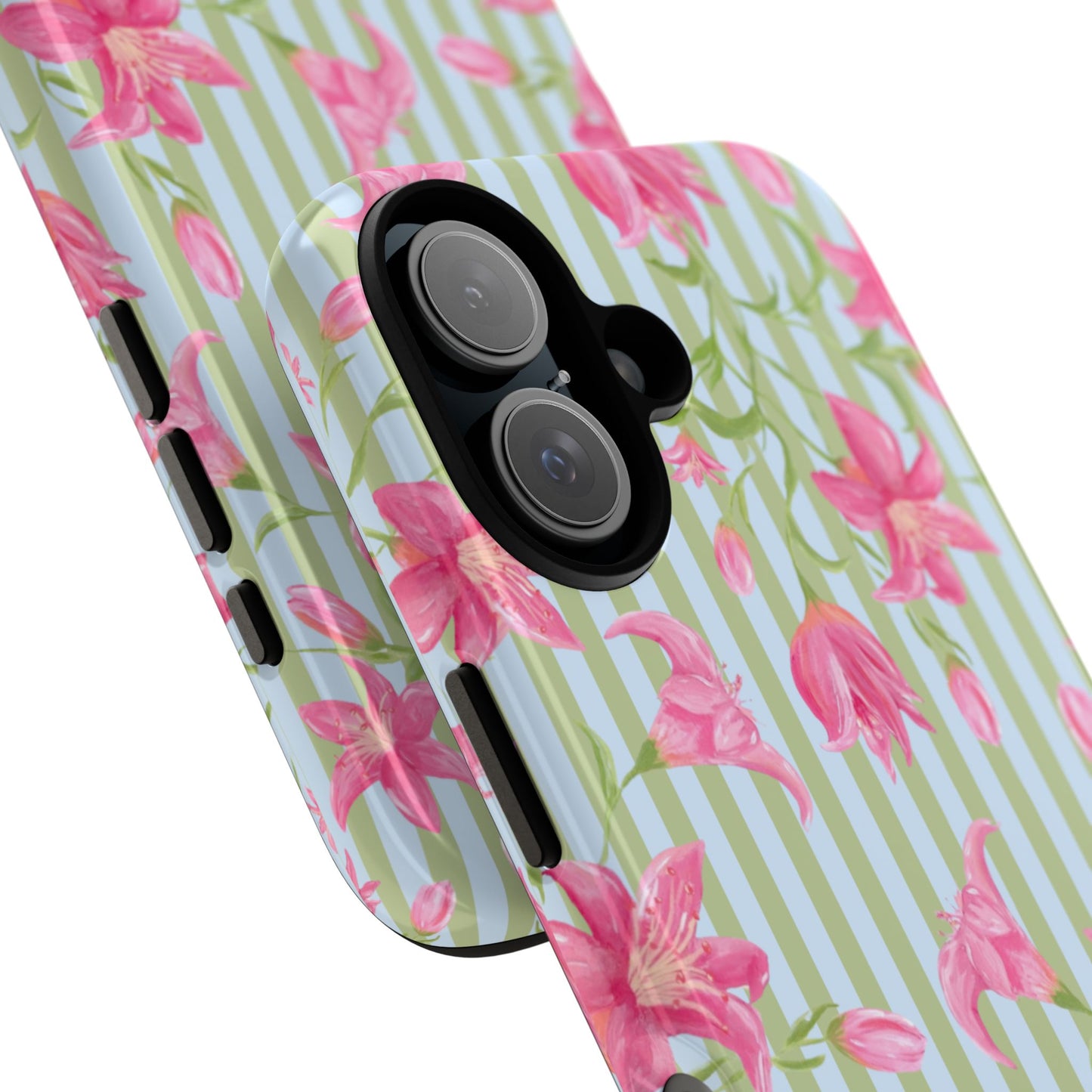 Azalea Stripe Tough Case for iPhone - Blue & Green