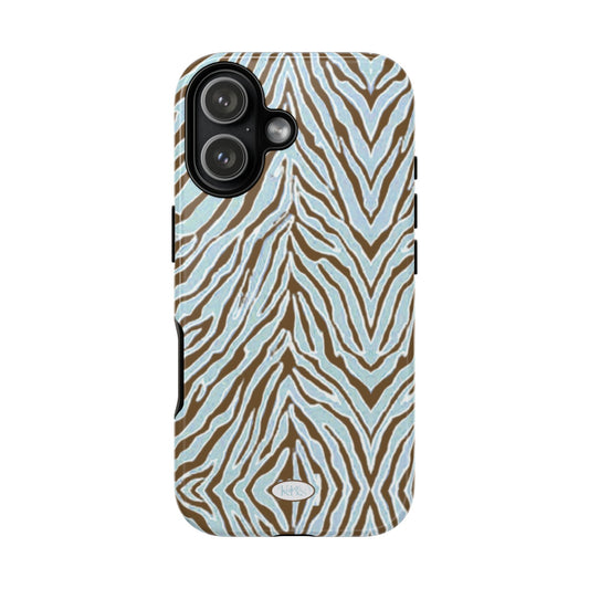 Zebra Bleu Tough Case
