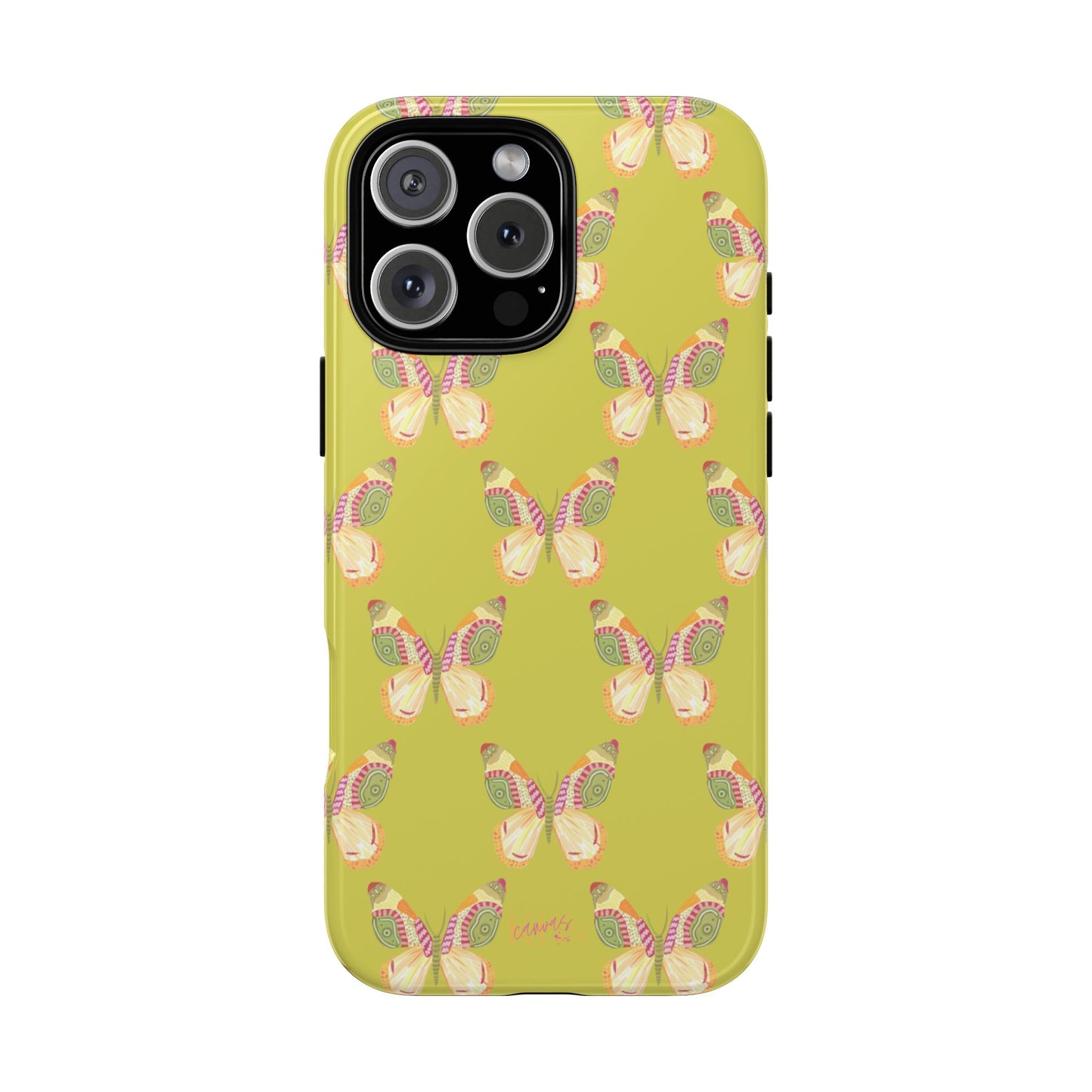 Flutter Pattern Tough Case - Green