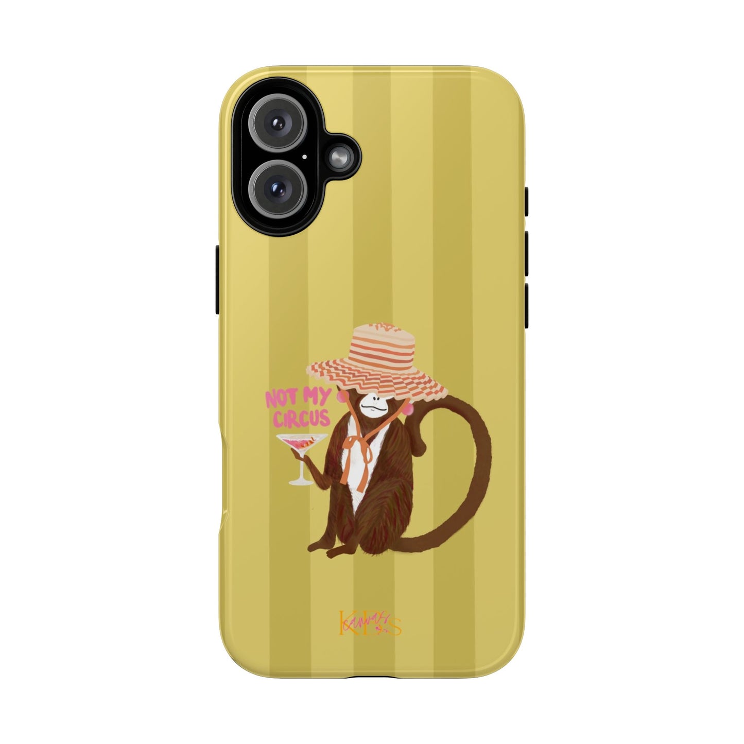 Not My Circus Tough Case - Green Stripe