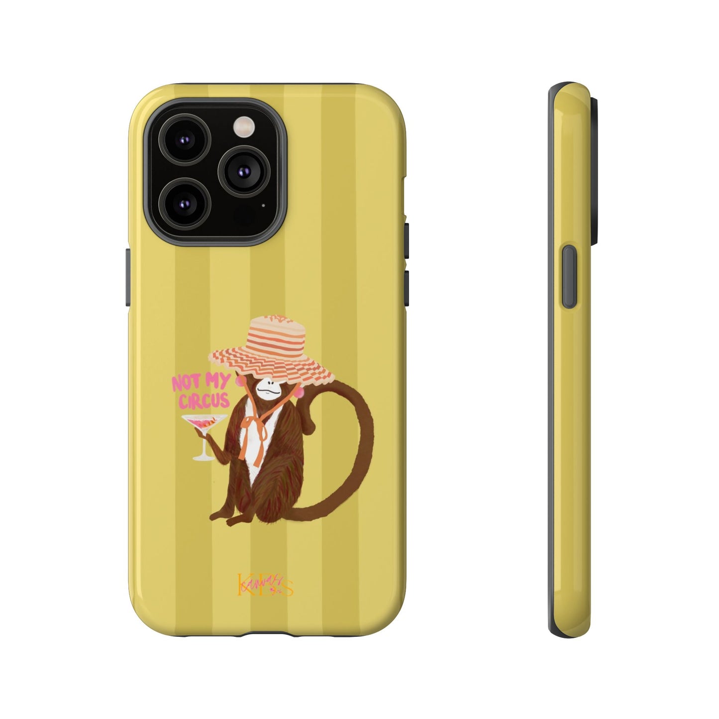 Not My Circus Tough Case - Green Stripe