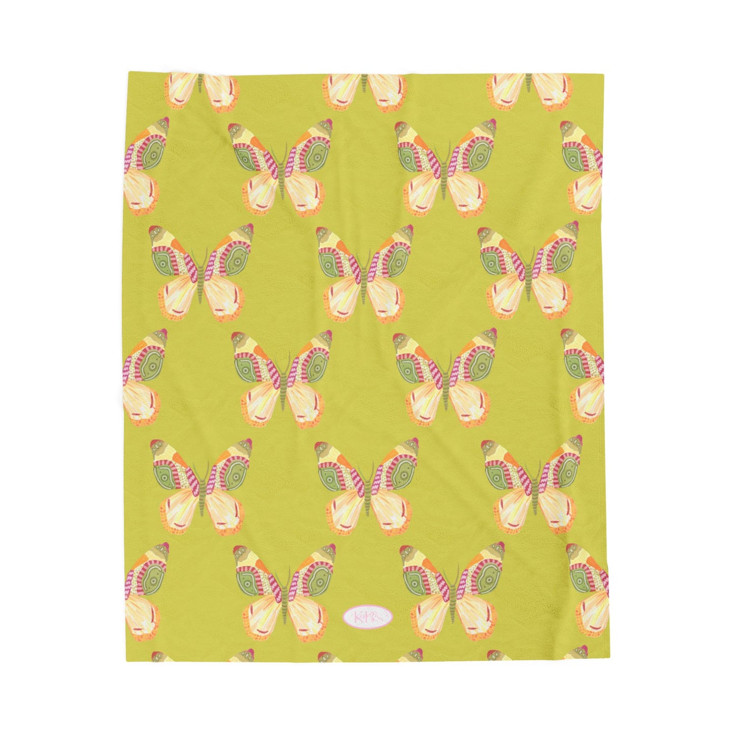 Flutter Pattern Velveteen Blanket
