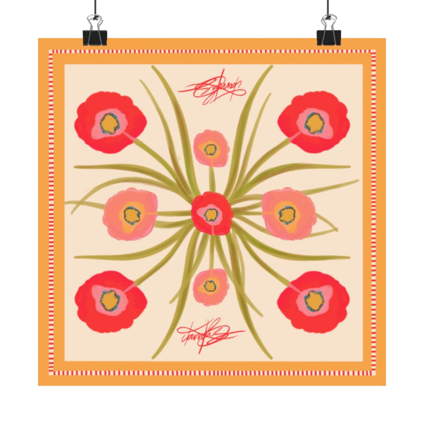 Poppy Fleur Scarf Photo Print