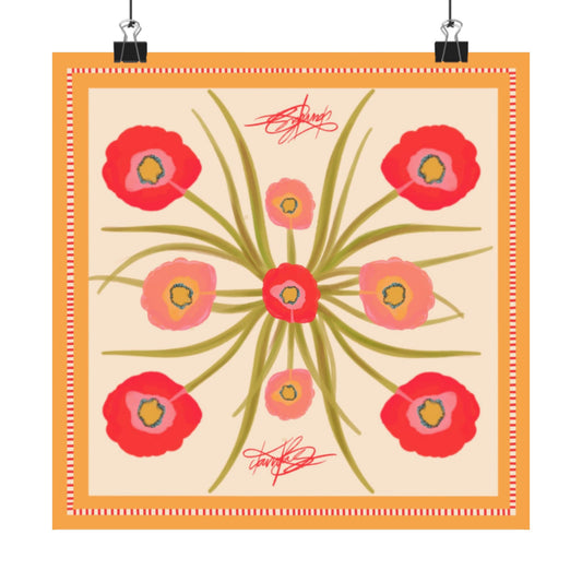 Poppy Fleur Scarf Photo Print