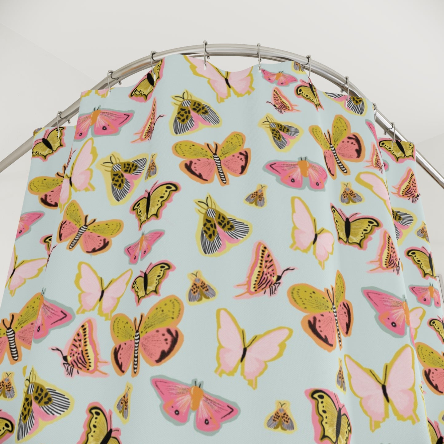 Butterfly Muse Shower Curtain - Blue