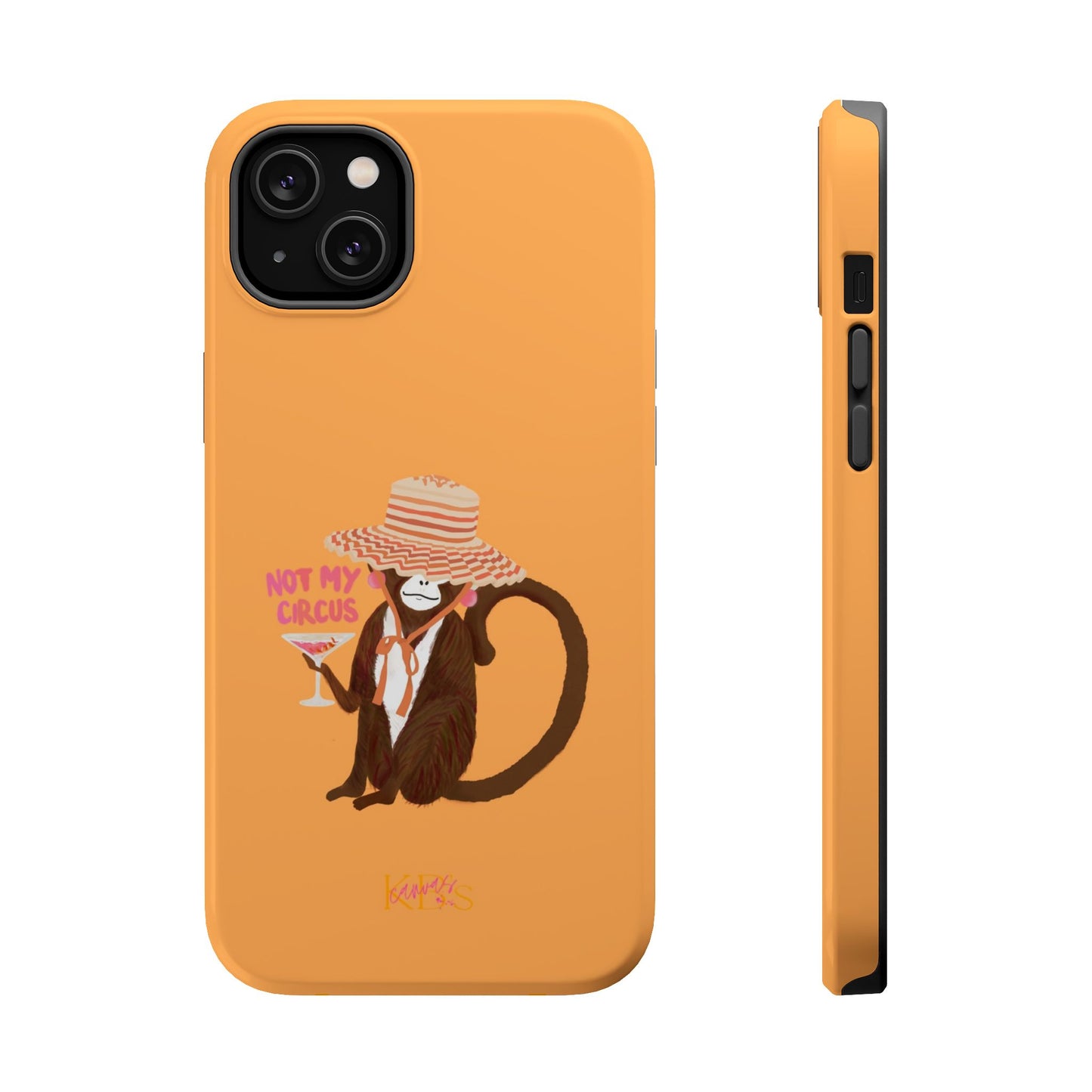 Not My Circus Mag Safe Case - Orange