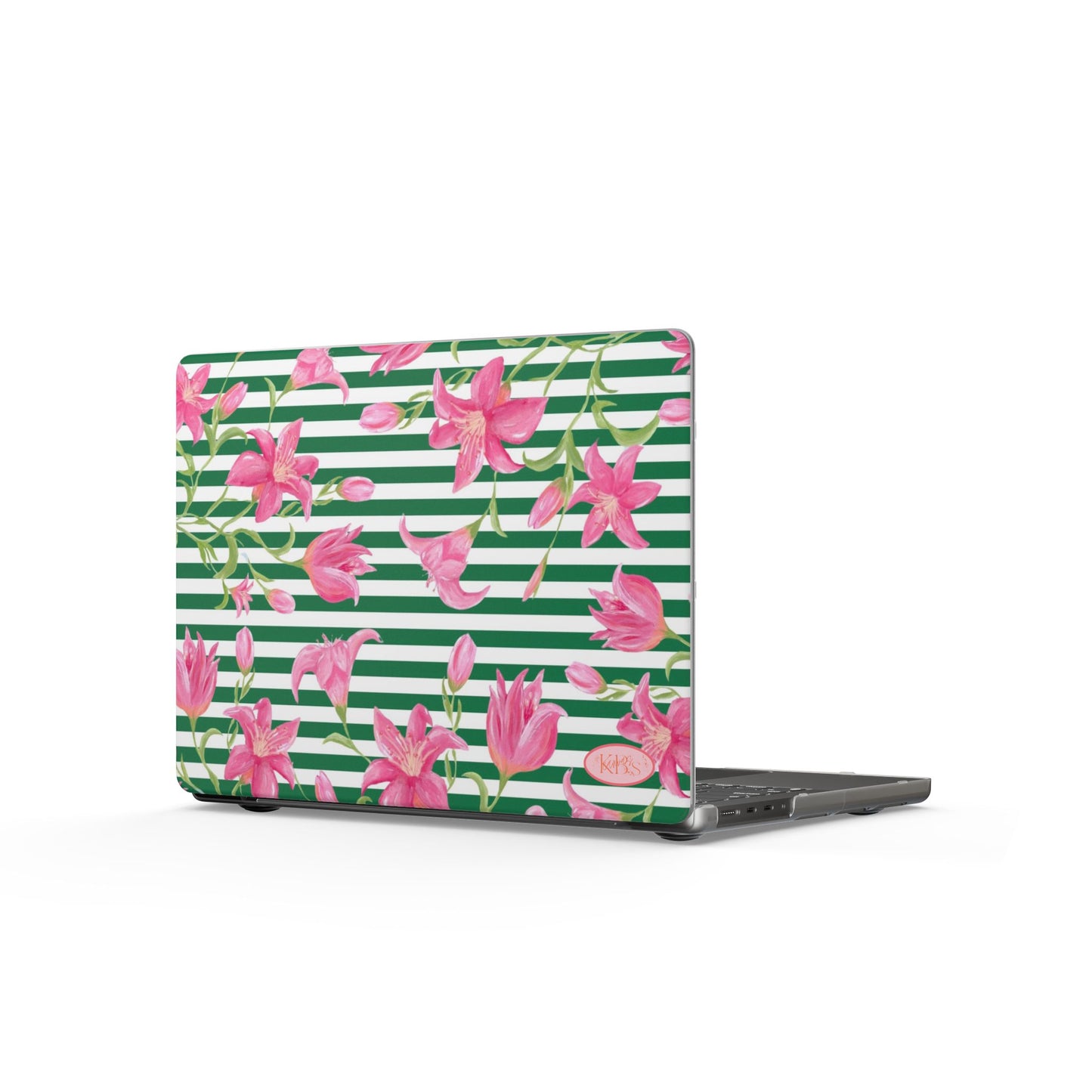 Azalea Stripe MacBook Case - Green