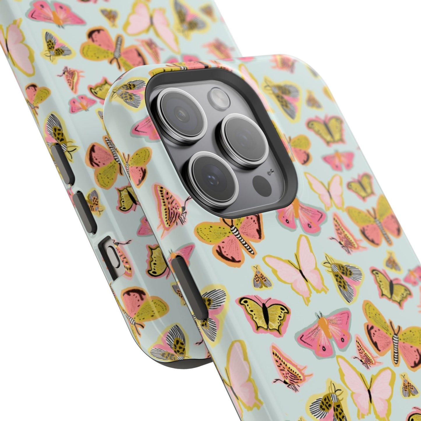 Butterfly Muse Mag Safe Case for iPhone - Blue