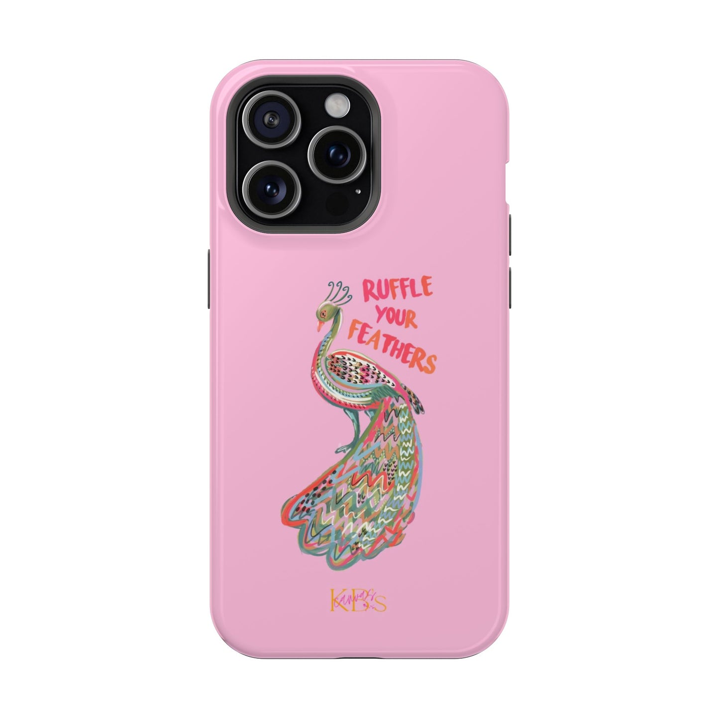Ruffle Your Feathers Mag Safe Case - Pink