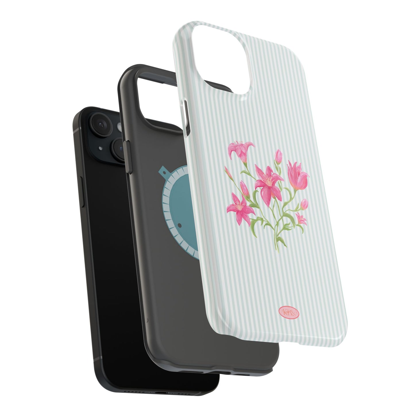 Lily Bloom Mag Safe Case for iPhone - Blue