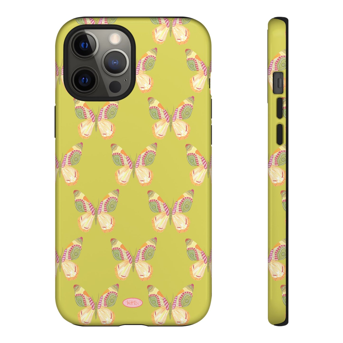Flutter Pattern Tough Case - Green