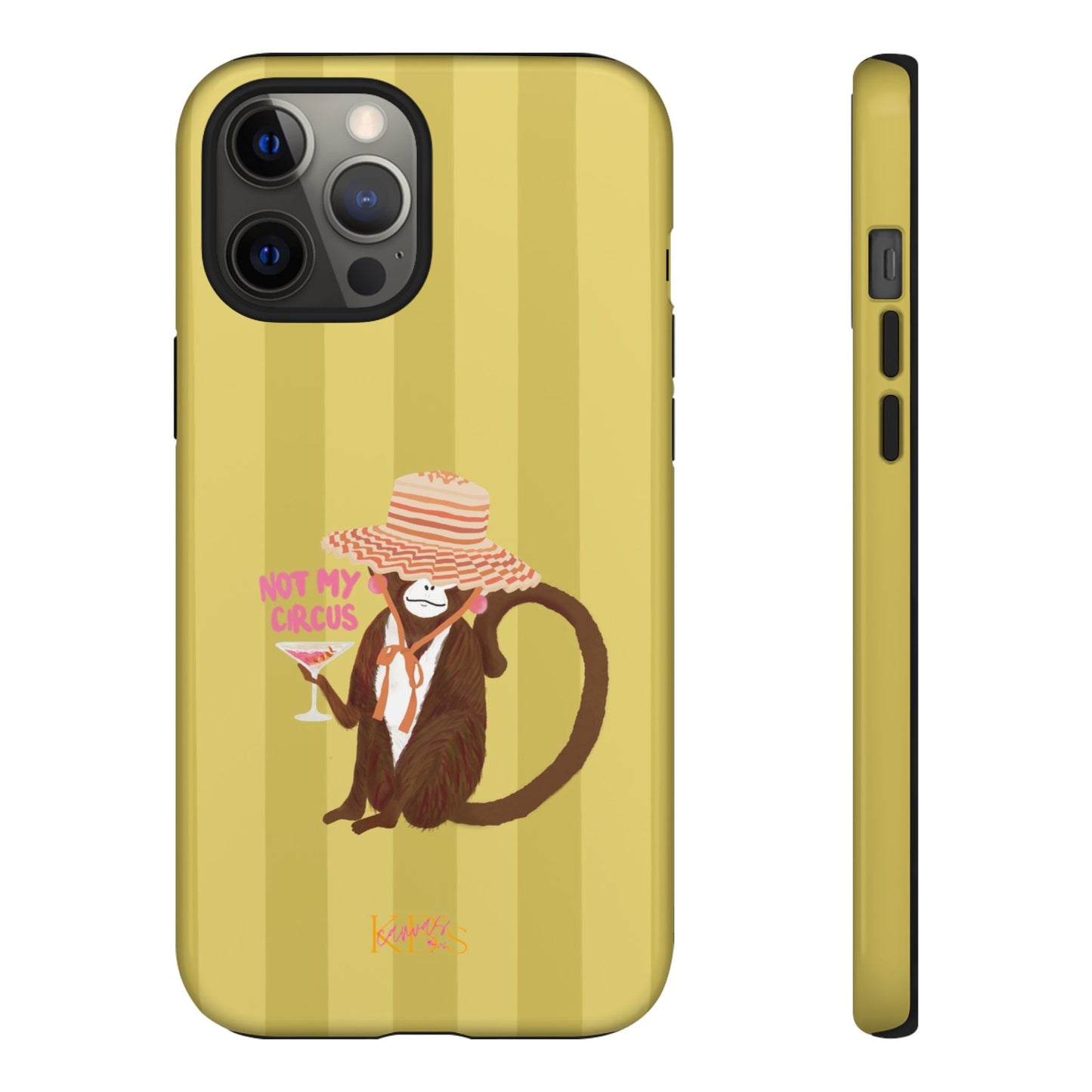 Not My Circus Tough Case - Green Stripe