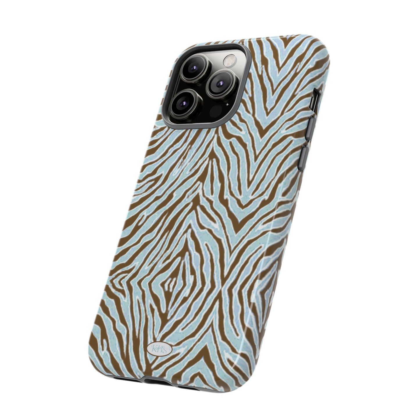 Zebra Bleu Tough Case for iPhone