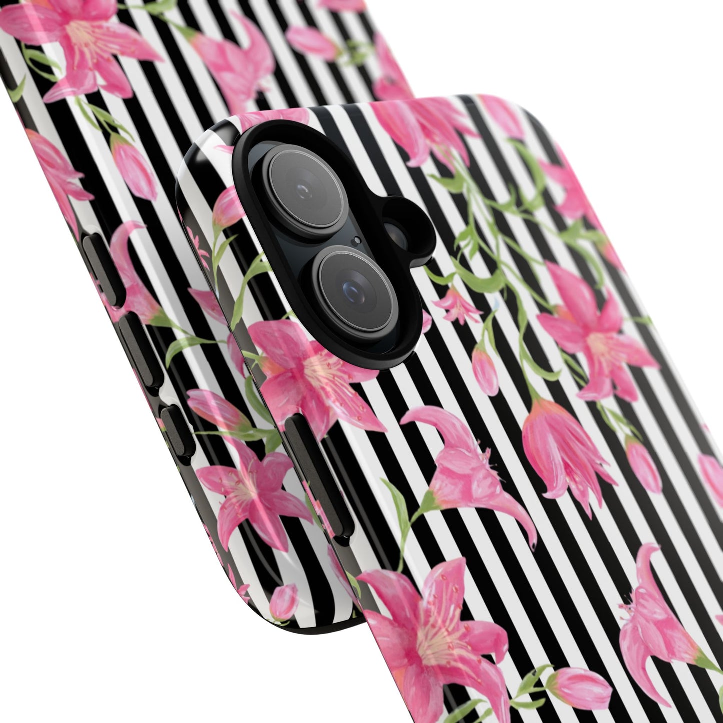 Azalea Stripe Tough Case for iPhone - Black