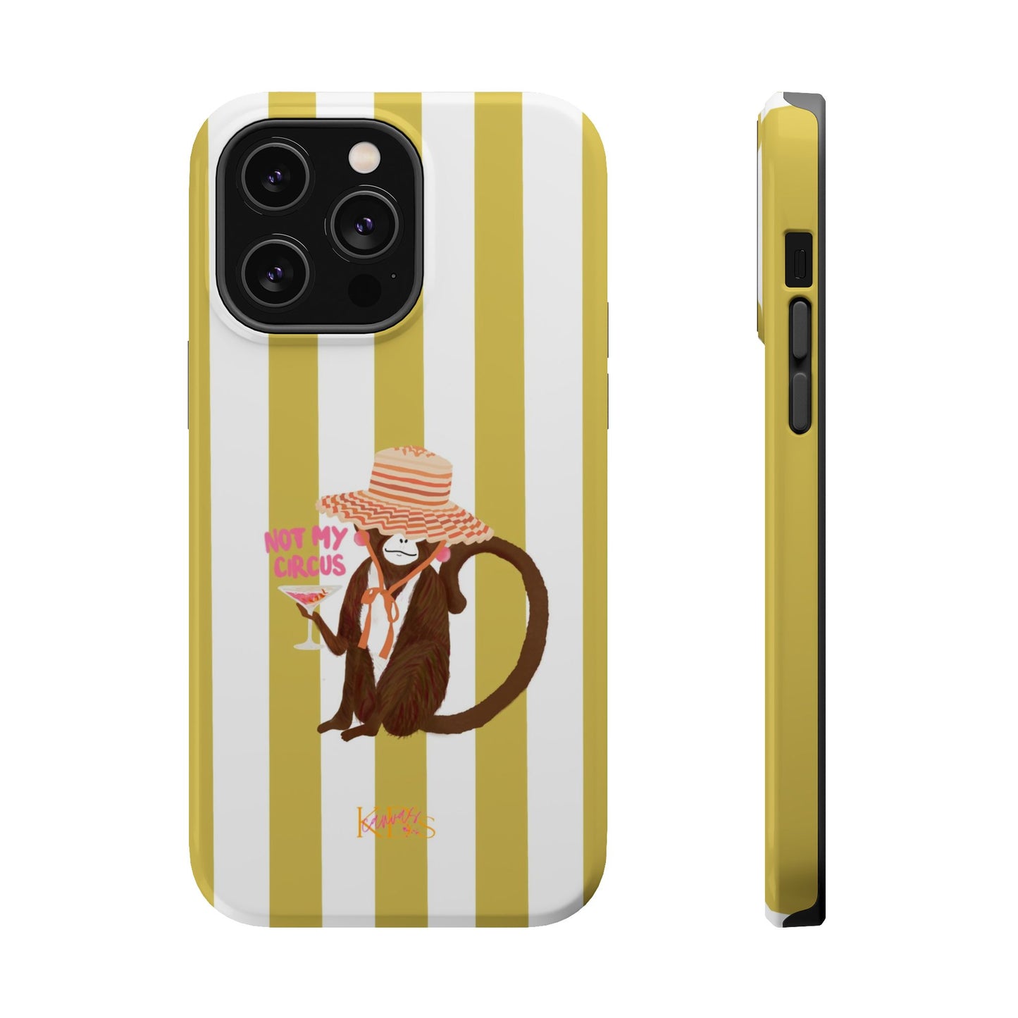 Not My Circus Mag Safe Case - Green Stripe