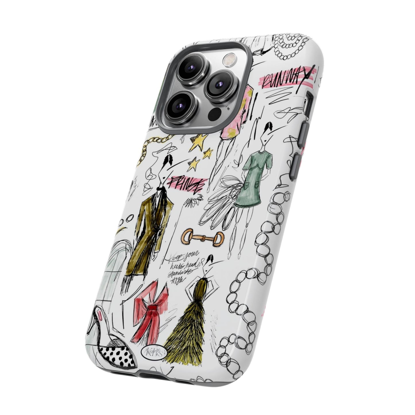 Fashion Sketch Tough Case for iPhone - Multi