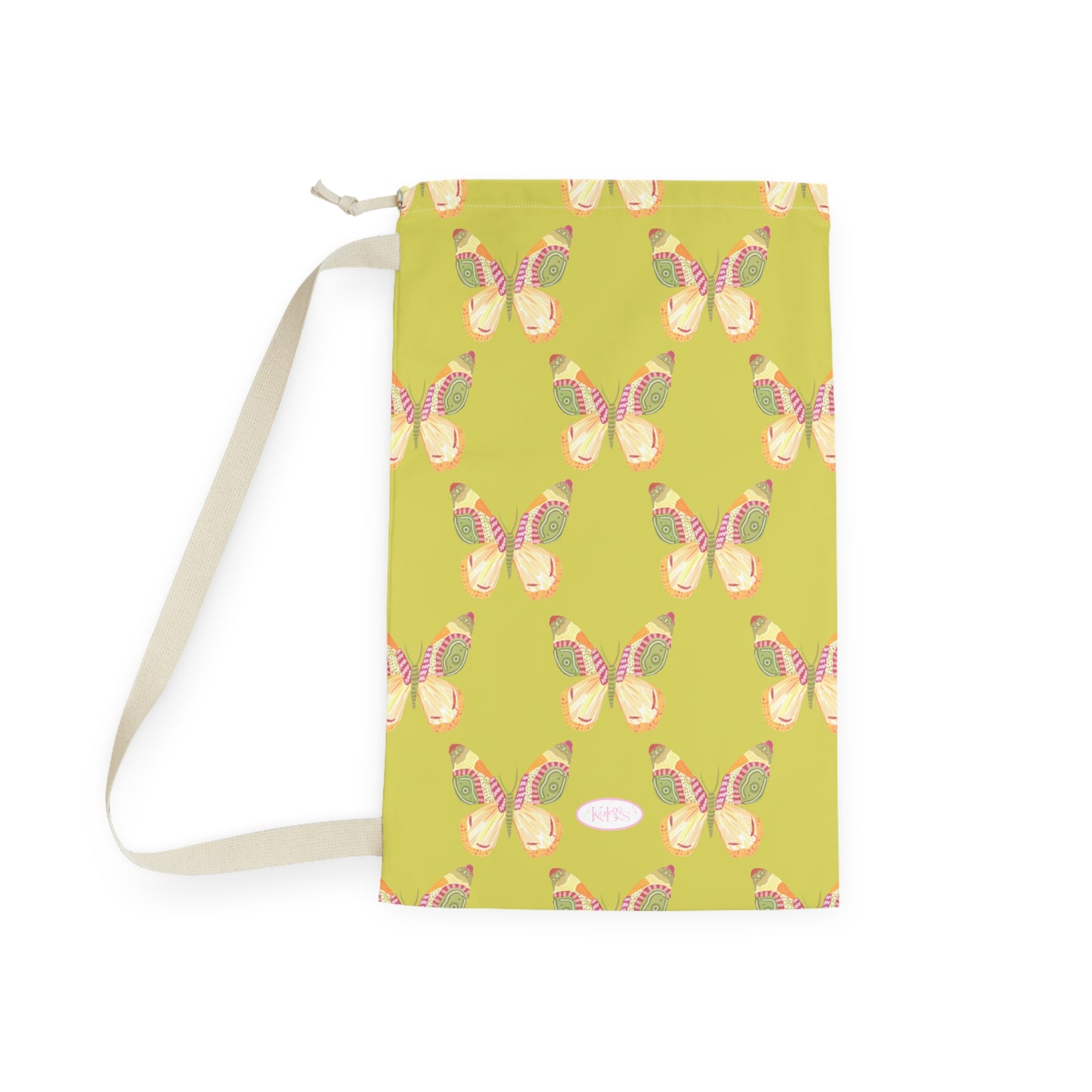 Flutter Pattern Laundry Bag - Green