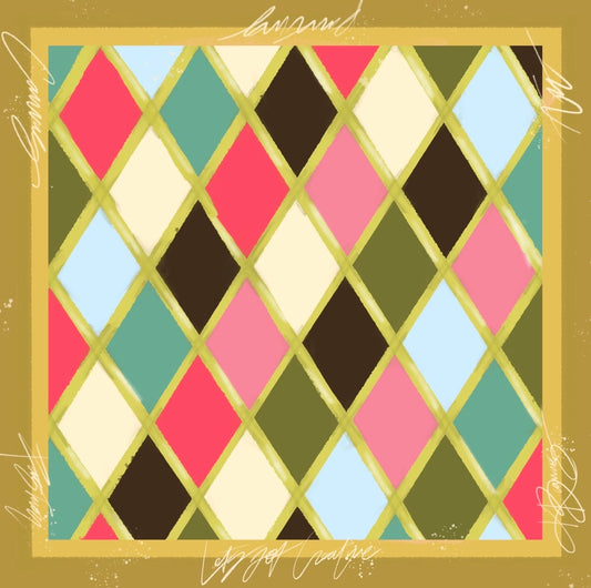 Marquise Mosaic Silk Scarf WHOLESALE