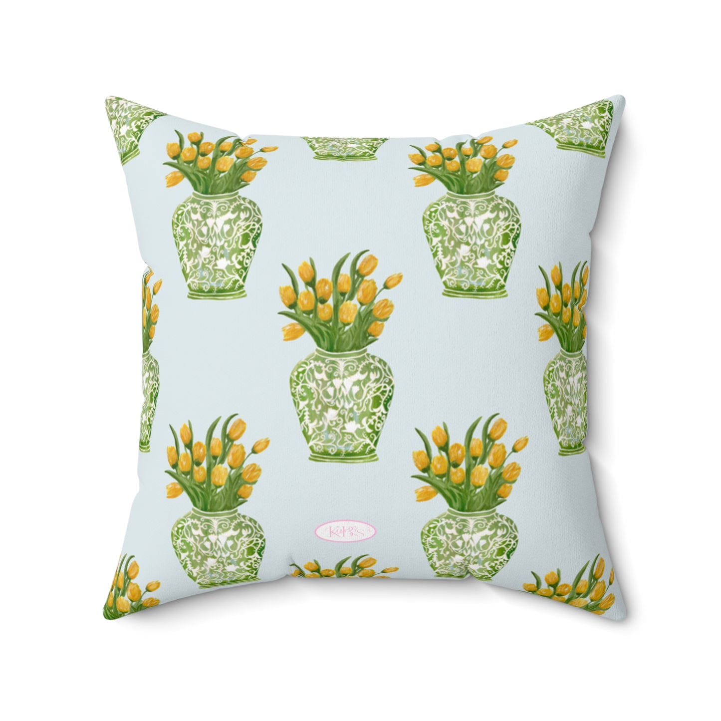 Tulip Haus Pattern Throw Pillow