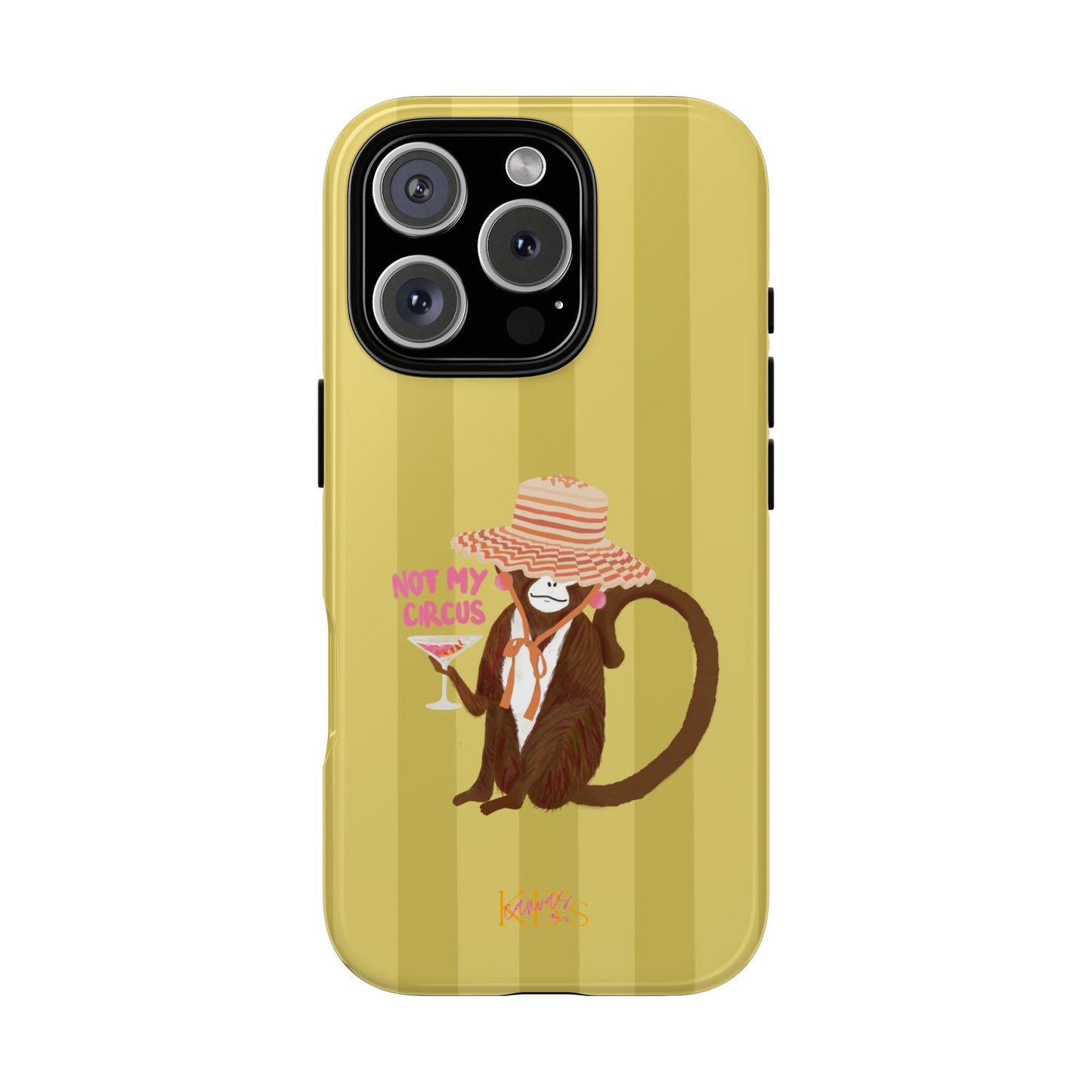 Not My Circus Tough Case - Green Stripe