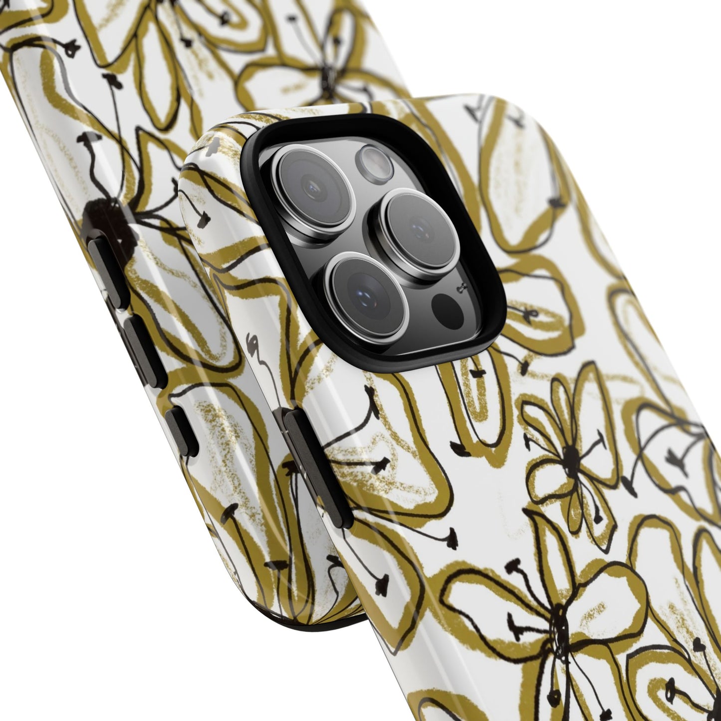 Floral Sketch Tough Case for iPhone