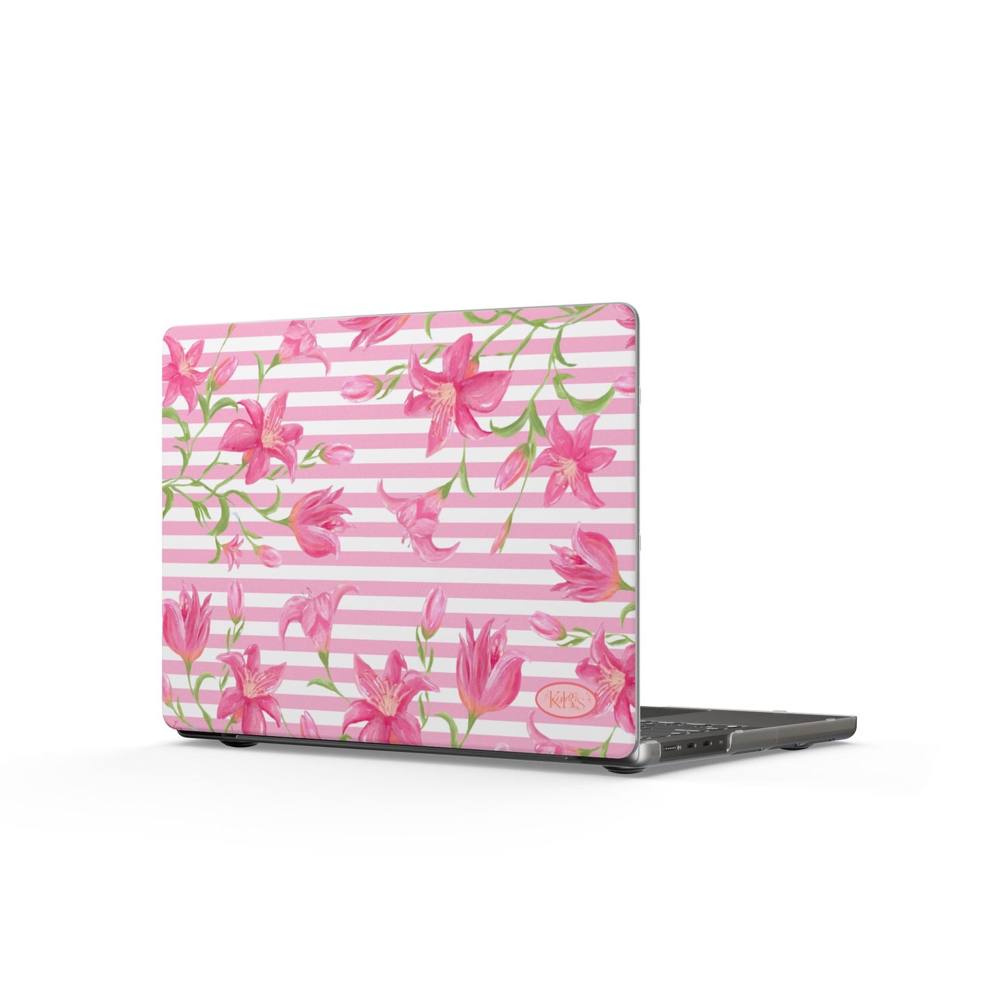 Azalea Stripe MacBook Case - Pink