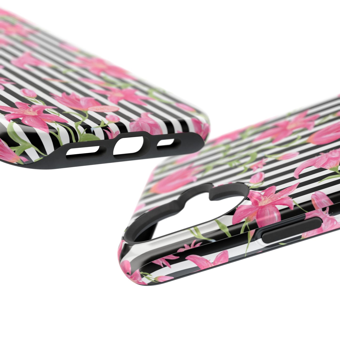 Azalea Stripe Mag Safe Case for iPhone - Black