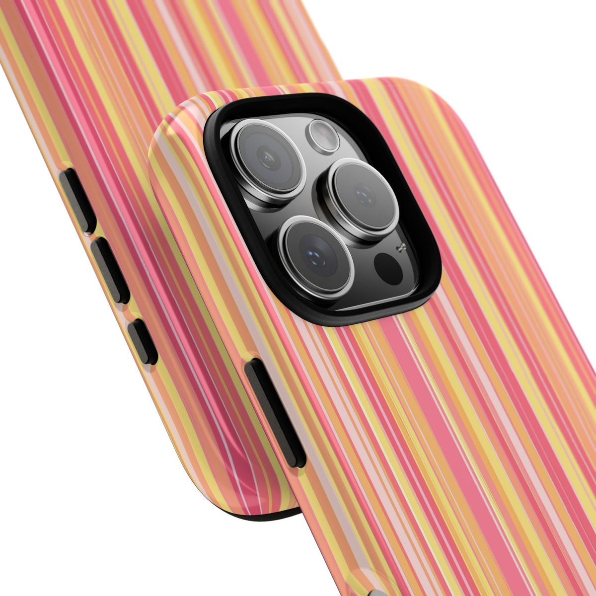 Pink Lemonade Stripe Tough Case for iPhone