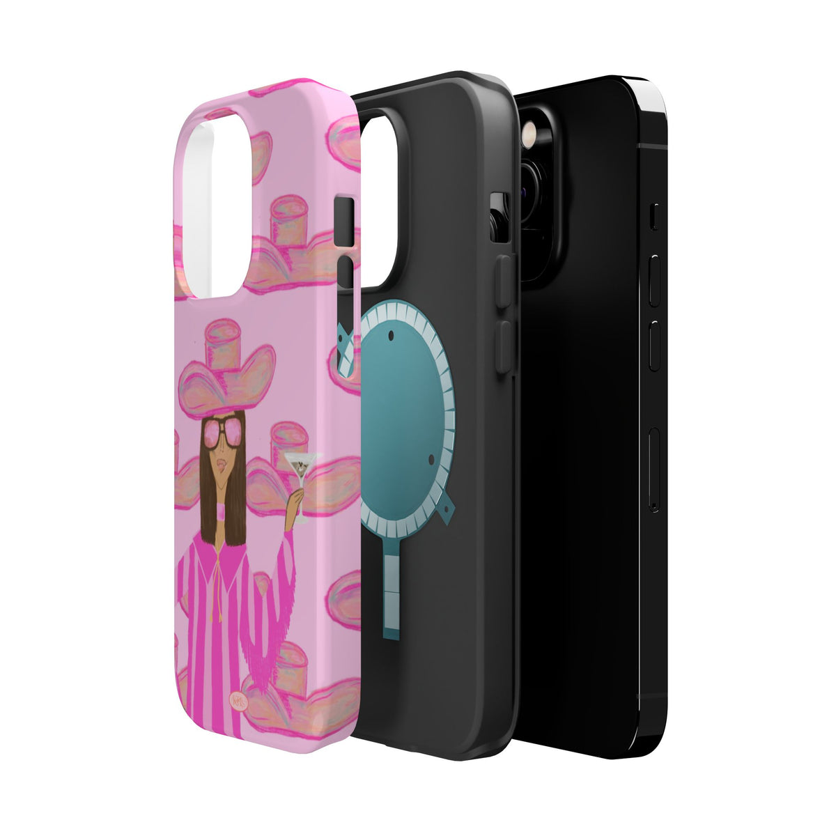 Cocktail Cowgirl MagSafe Case - Pink