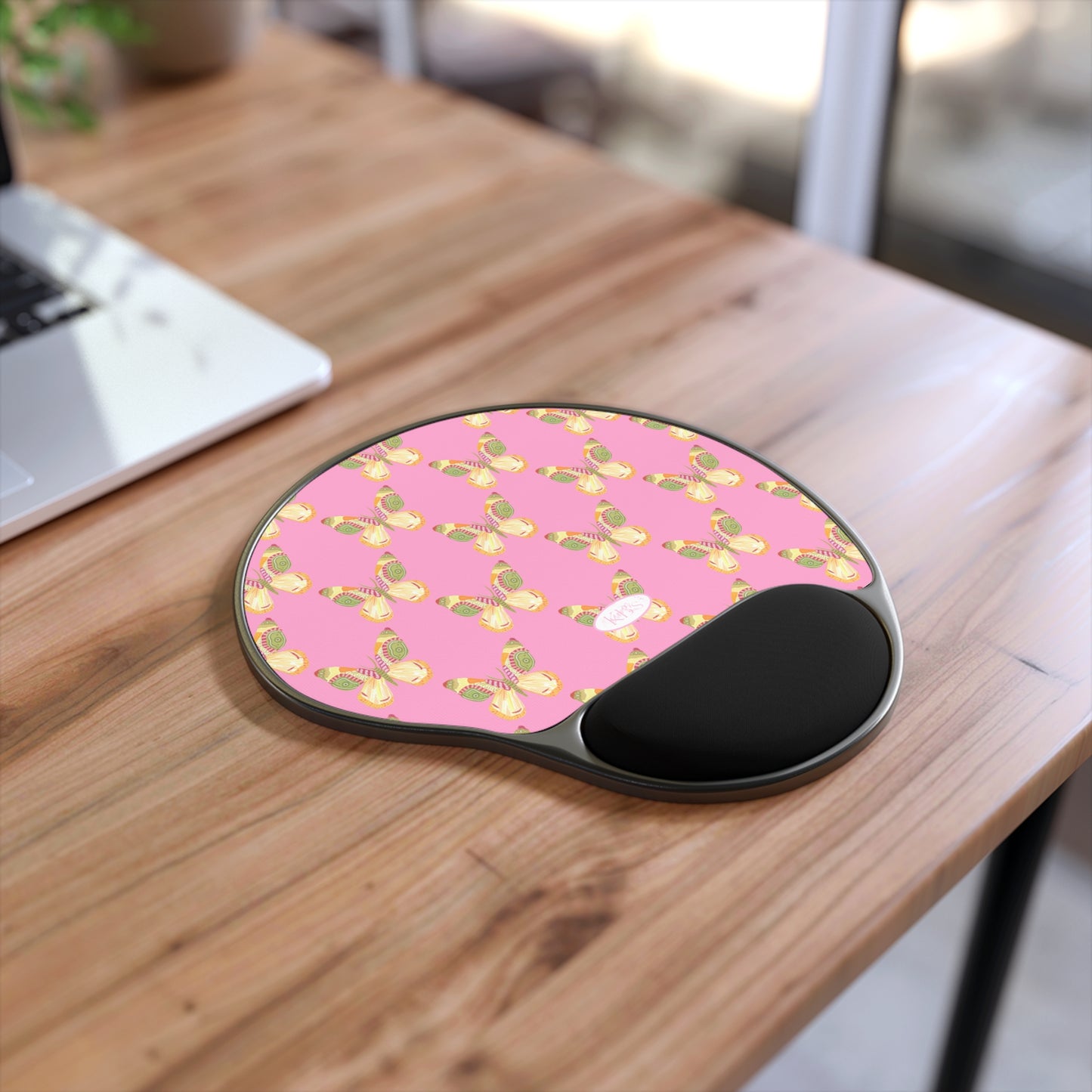 Flutter Memory Foam Mouse Pad - Pink